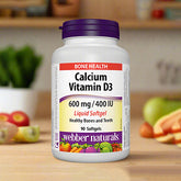 Webber Naturals Calcium with Vitamin D3 - Well Pakistan